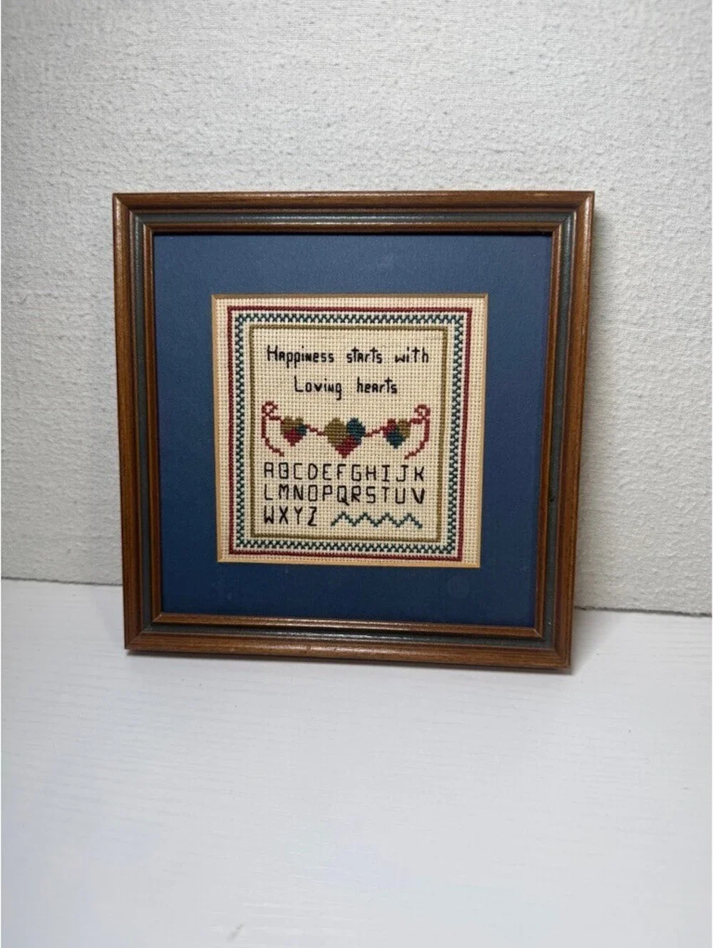 Framed Cross-Stitch Artwork 